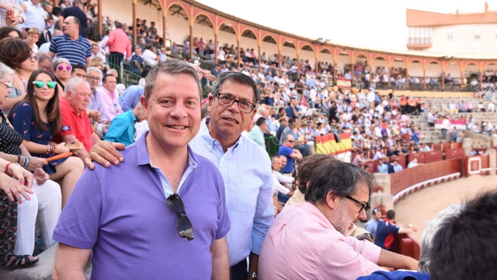 García-Page, en los toros.