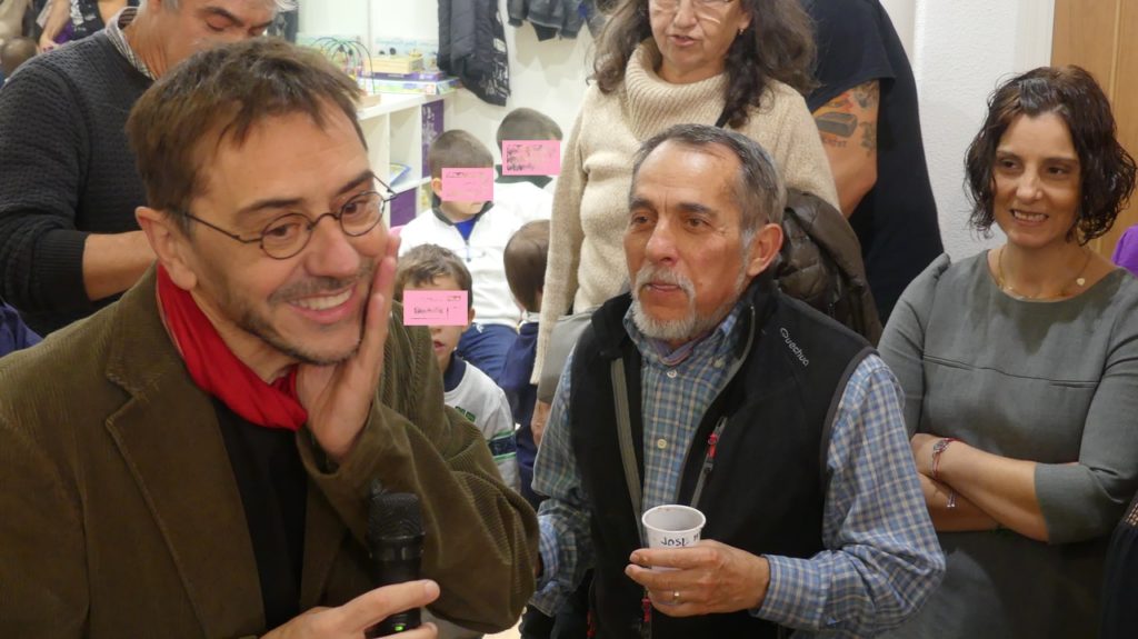 Monedero apadrinó, sin pelos en la lengua, la nueva sede de Podemos en Guadalajara. Está cerrada después de los últimos reveses electorales.