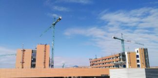 Las obras de ampliación del Hospital de Guadalajara se prolongan desde hace años. (Foto: La Crónic@)