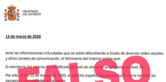 El Gobierno desmiente un bulo sobre el cierre de Madrid, La Rioja y el País Vasco.