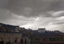 Nubes de tormenta sobre Guadalajara en junio de 2020. (Foto: La Crónic@)