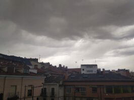 Nubes de tormenta sobre Guadalajara en junio de 2020. (Foto: La Crónic@)