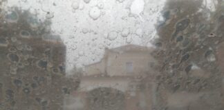 Lluvia de barro sobre Cabanillas, en una imagen de archivo. (Foto: La Crónic@)