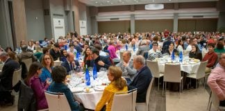 Cena de Navidad del PSOE de Guadalajara el 16 de diciembre de 2022.