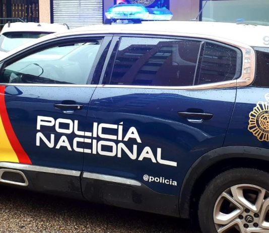 Coche patrulla de la Policía Nacional.