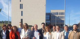 Presentación de la candidatura del PSOE a la Alcaldía de Guadalajara el 19 de abril de 2023. (Foto: EP)