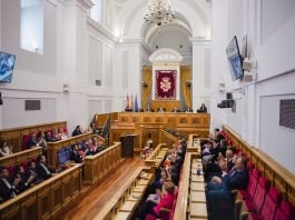 Salón de plenos de las Cortes de Castilla-La Mancha el 22 de junio de 2023, durante la constitución de la nueva legislatura.