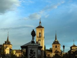 Plaza de Cervantes, en Alcalá de Henares.