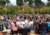 Parte de los niños concentrados por Valoriza y el Ayuntamiento de Guadalajara.