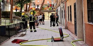 Intervención de los bomberos de Guadalajara el 6 de julio de 2024. (Foto: Bomberos de Guadalajara)