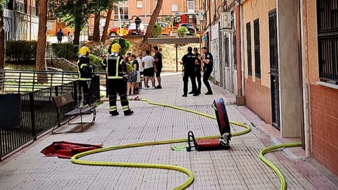 Intervención de los bomberos de Guadalajara el 6 de julio de 2024. (Foto: Bomberos de Guadalajara)