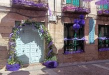 Brihuega, en el verano de 2024, durante la floración de la lavanda. (Foto: La Crónic@)