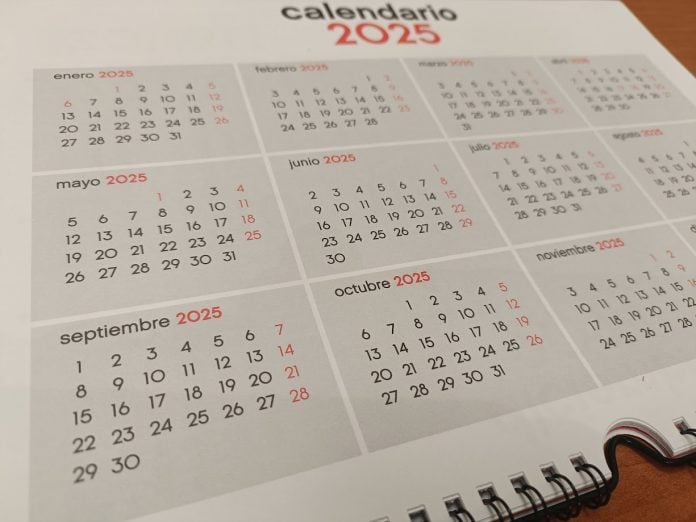 Calendario 2025. (Foto: La Crónic@)