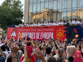 Los campeones de Europa, en Madrid. (Foto: La Crónic@)