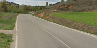 Tramo de la carretera de Yebes, en cuyo kilómetro 6 se ha producido el accidente.