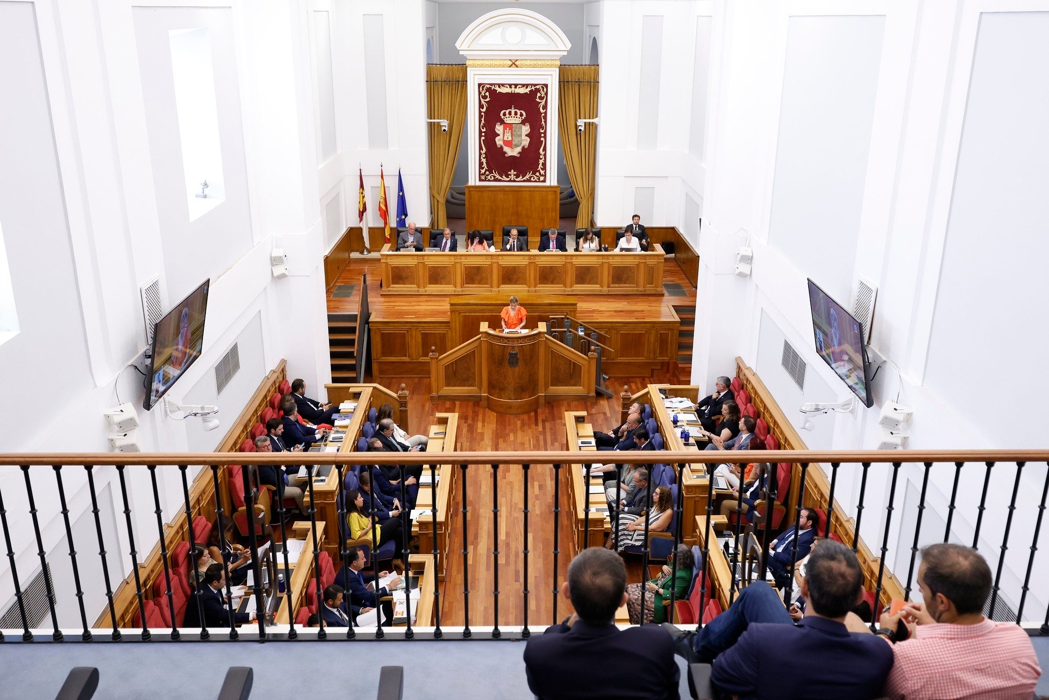 Pleno en las Cortes de Castilla-La Mancha.