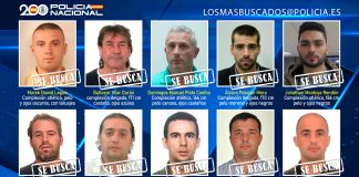Los 10 más buscados en España por la Policía Nacional.