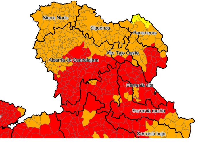 Riesgo de incendio para el jueves, 25 de julio de 2024. (Fuente: Infocam)