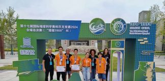 Participantes en las Olimpiadas de Geología de Pekín.