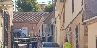 Vivienda donde ha ocurrido el crimen, en el pueblo toledano de Otero.