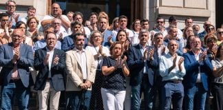 Minuto de silencio en Toledo. (Foto: EP)