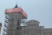 Torre del Ayuntamiento de Guadalajara en agosto de 2024. (Foto: La Crónic@)