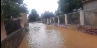 Efectos de la gran tormenta del pasado viernes en Chera.