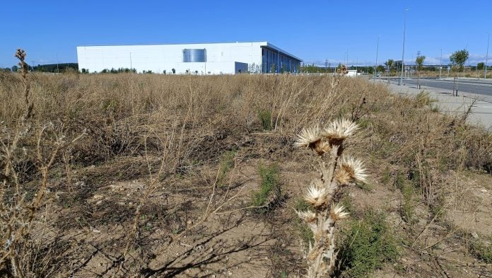 Una de las parcelas próximas a la factoría de Cummins en el polígono de El Ruiseñor, en Guadalajara en septiembre de 2024. (Foto: La Crónic@)