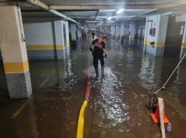 Garaje inundado en Guadalajara por la tormenta del 19 de septiembre de 2024. (Foto: Ayto. Guadalajara)