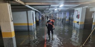 Garaje inundado en Guadalajara por la tormenta del 19 de septiembre de 2024. (Foto: Ayto. Guadalajara)