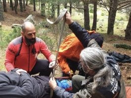 Este mismo miércoles, los GERA han participado en el rescate de otra persona, en Rascafría. (Foto: GERA)