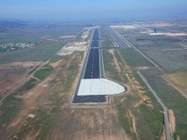 El aeropuerto de Ciudad Real, desde el aire.