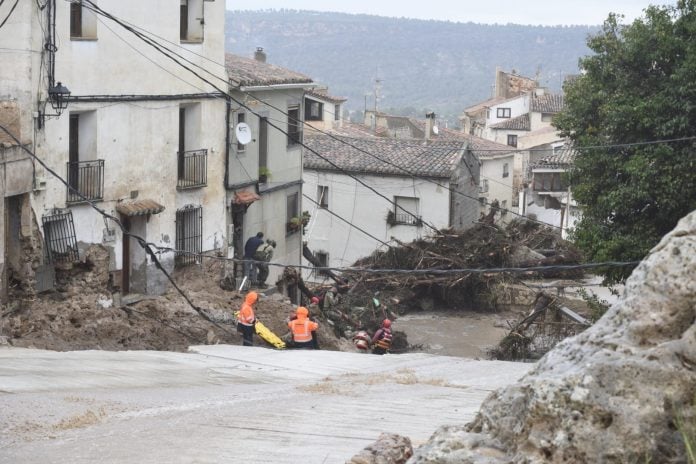 Letur, en el inicio de los trabajos de rescate el 29 de octubre de 2024. (Foto: EP)