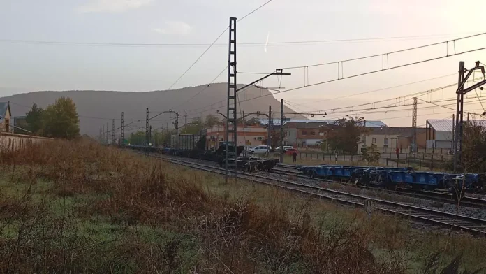 Un tren ha descarrilado a la altura de Matillas. (Foto: 112)