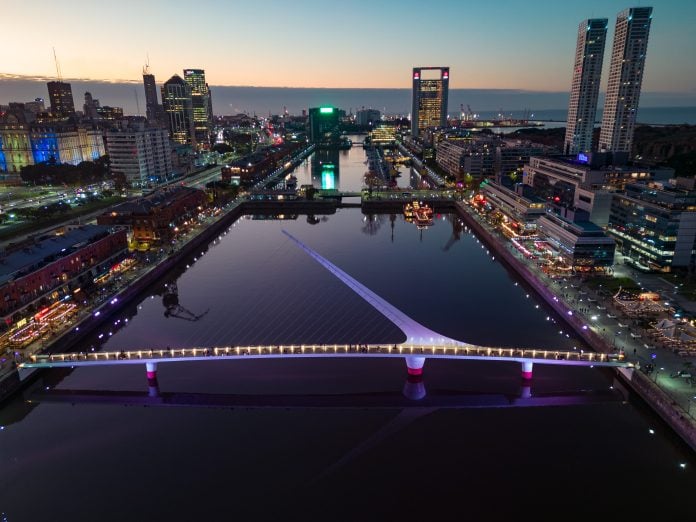 Puerto Madero, en Buenos Aires.