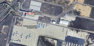 Vista cenital del aeropuerto de Ciudad Real en 2024. (Foto: Google Maps)