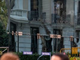 Entrada a la Audiencia Nacional. (Foto: EP)