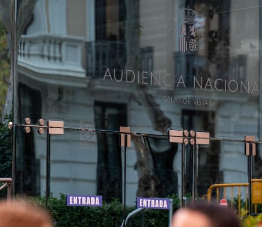 Entrada a la Audiencia Nacional. (Foto: EP)