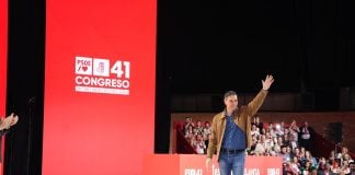 El presidente del Gobierno y secretario general del PSOE, Pedro Sánchez, a su entrada del 41º Congreso del PSOE.