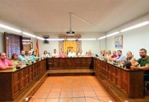 Pleno del Ayuntamiento de El Casar en julio de 2023, tras la celebración de las últimas elecciones municipales.