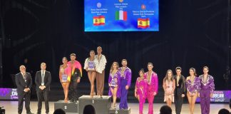 Las parejas Jesús-Sara y Marcos-Ainara, plata y dos bronces en el Campeonato del Mundo de baile deportivo de Guadalajara.