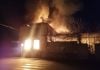 Incendio en el Fuerte de San Francisco la noche del 30 de diciembre de 2024. (Foto: EP)