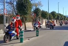 Papa Noel se ha multiplicado por cientos este 21 de diciembre de 2024 a lomos de motos en Guadalajara. (Foto: La Crónic@)