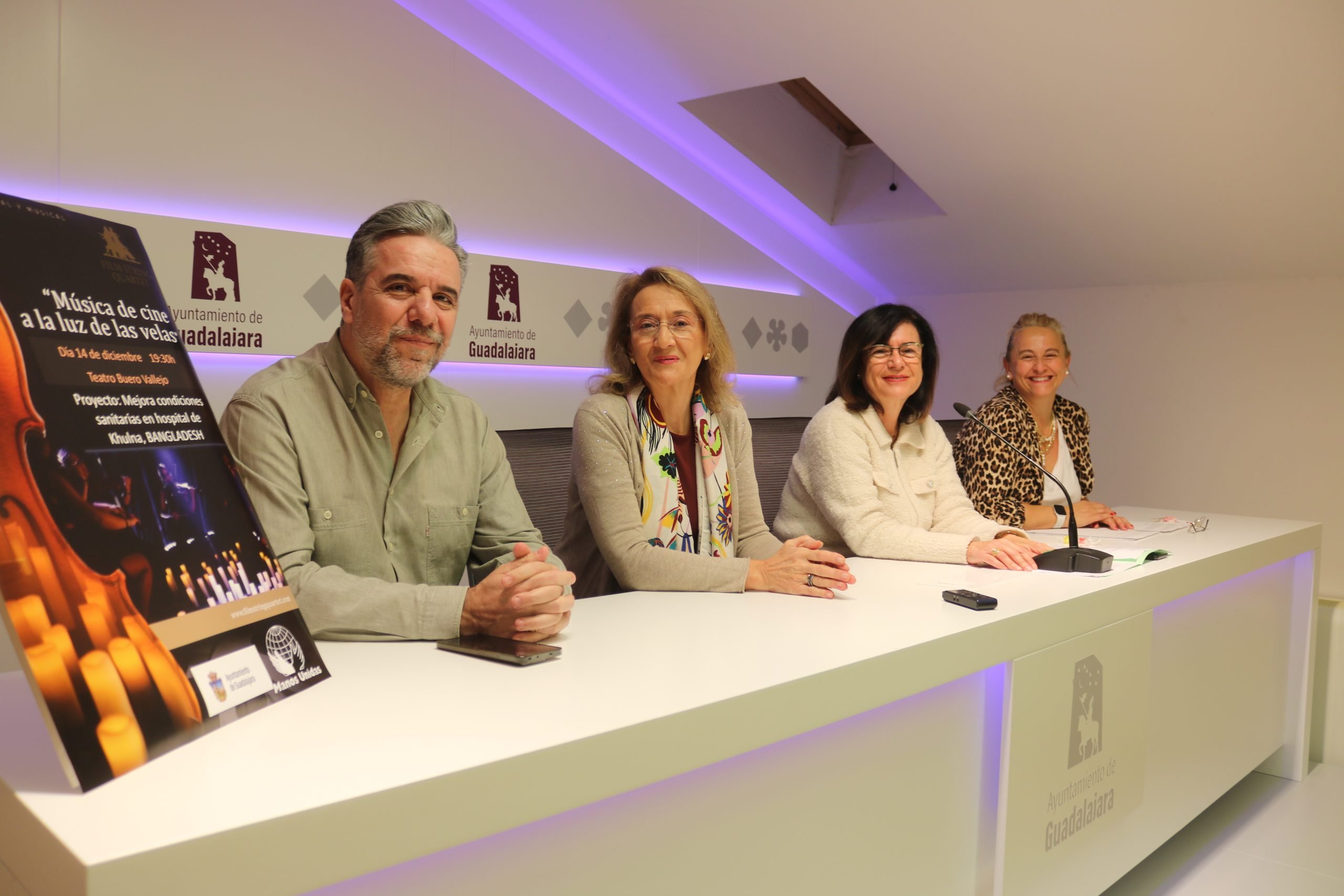 Presentación del concierto solidario de Manos Unidas de 2024, en el Ayuntamiento de Guadalajara.