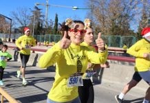 Mucha participación y buen humor en la soleada pero fría mañana de este domingo en Guadalajara para la San Silvestre 2024.