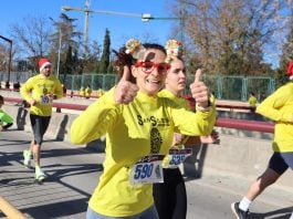 Mucha participación y buen humor en la soleada pero fría mañana de este domingo en Guadalajara para la San Silvestre 2024.