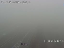 Niebla en Alcolea el pasado 4 de enero de 2025. (Foto: DGT)