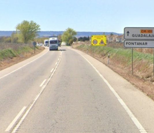 La CM-101, a la altura de de Fontanar. (Foto: Google Maps)