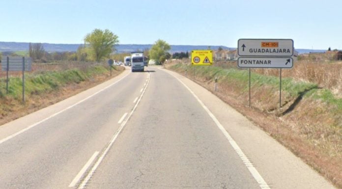 La CM-101, a la altura de de Fontanar. (Foto: Google Maps)