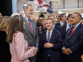 El presidente de Castilla-La Mancha, Emiliano García-Page, ha asistido a la inauguración de la Feria Internacional de Turismo, FITUR por los Reyes de España.